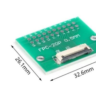 0.5mm 20P FPC转接板